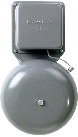 UTC/Edwards 4 in. Bell; Vibrating; 78 dB; 24VAC; Gray